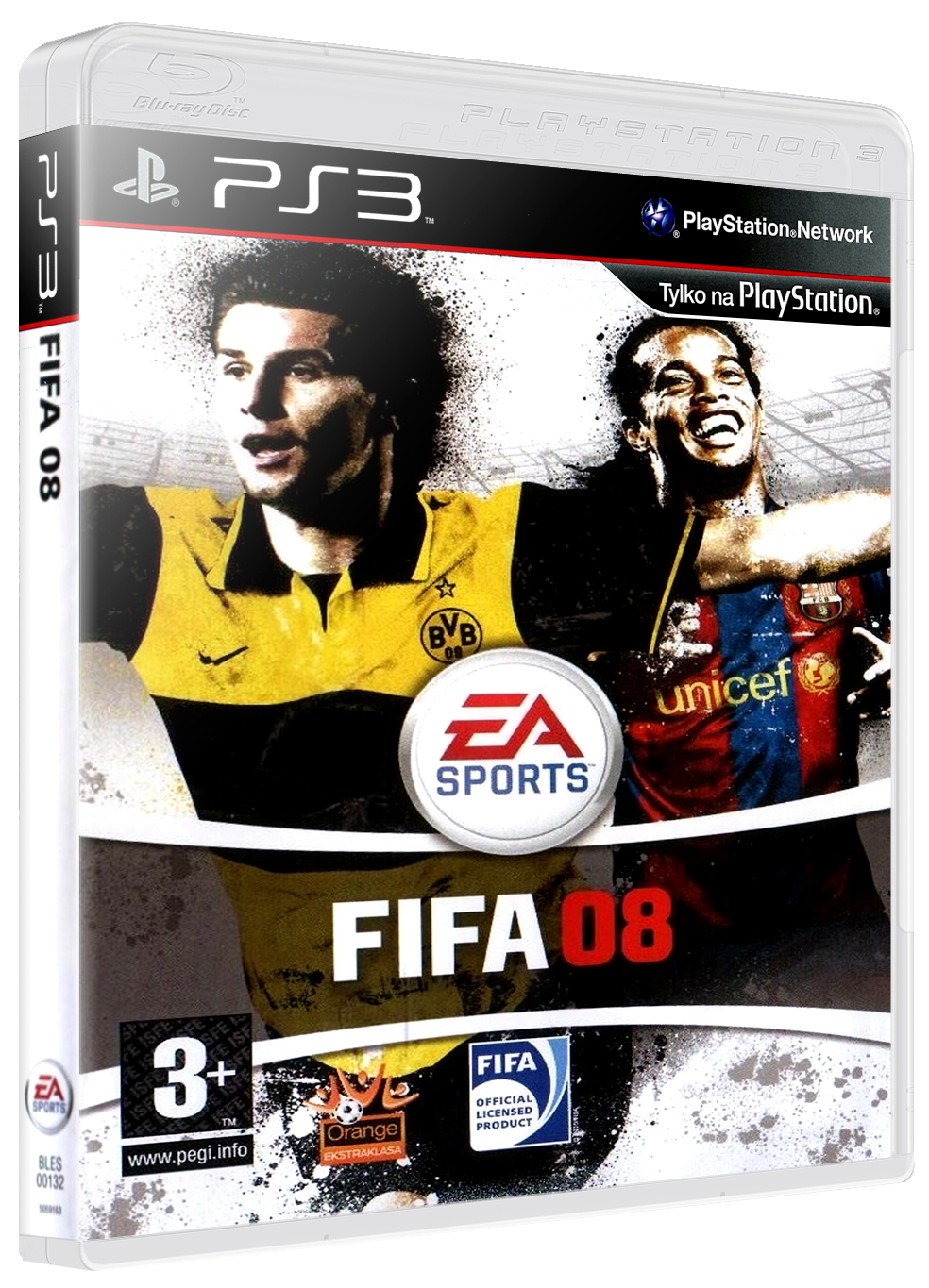Fifa 08 box art for Playstation 3